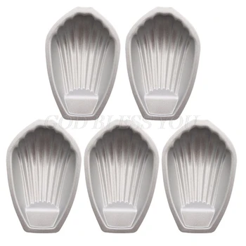 

5Pcs Shell Shaped Cake Pan Heavy Carbon Nonstick DIY Madeleine Baking Pan for Cake Cookie Moulds Bakeware Tool for Kitchen