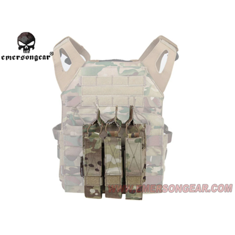 Emersongear Emerson модульный тройной MP7 маг Чехол Тактический Подсумок подсумок Wargame CS аксессуар Molle Mag Pouch