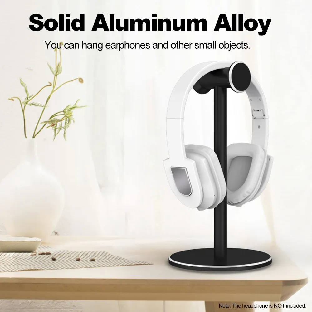 Metal Headphones Holder High quality Aluminum Alloy Stand Detachable Stable Desktop Bracket with Silicone Pad