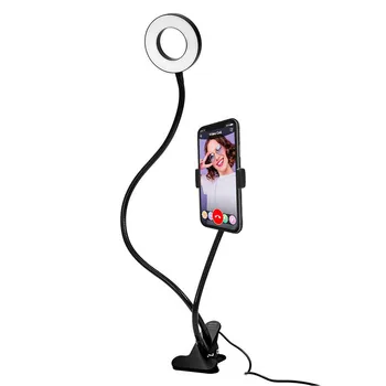 

4'' Ring Light RGB Colorful 48pcs Led Lamp Lighting Device With 8 Levels Adjustable Brightness Charming Lamp For Live Streaming