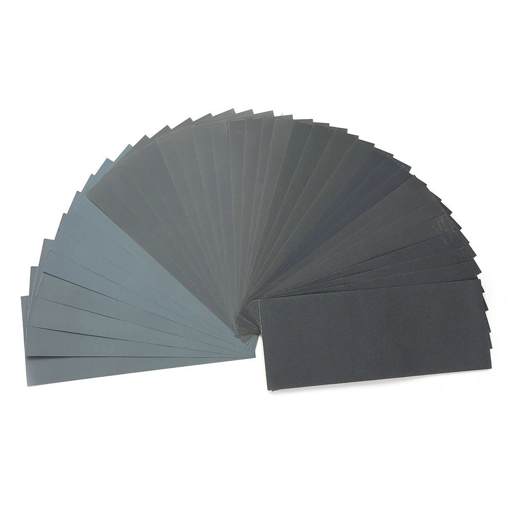 Wet Dry Sandpaper 320 to 10000 Assorted Grits for Wood Furniture Finishing, Metal Sanding and Automotive Polishing 36-Sheet