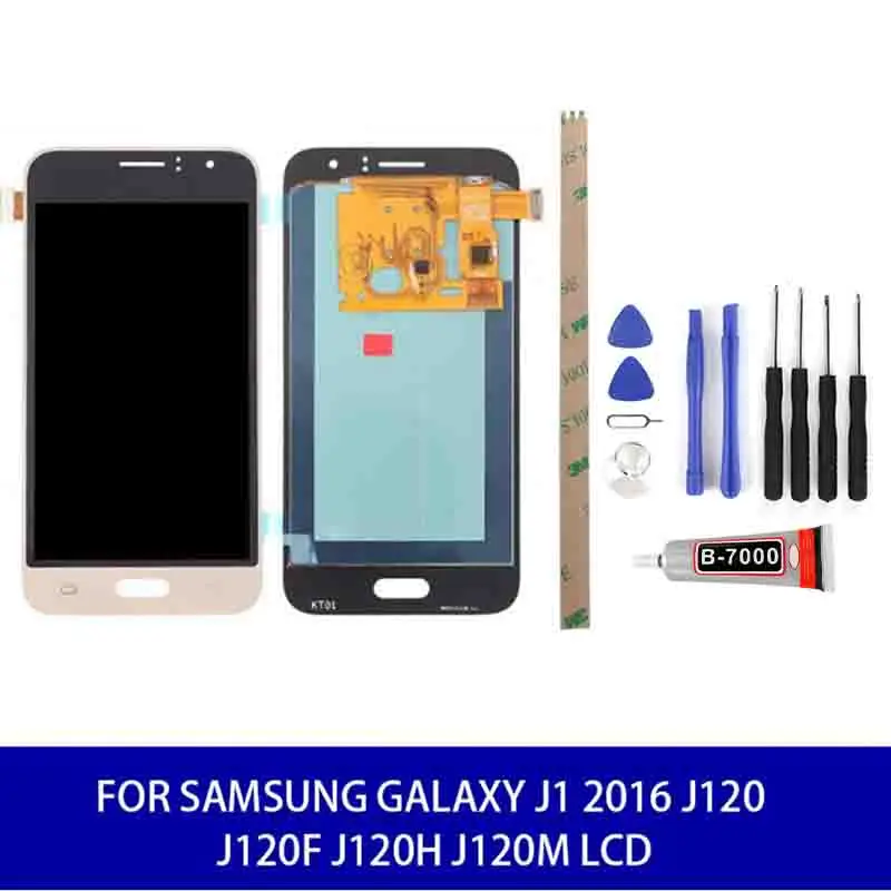 ЖК-дисплей для Samsung Galaxy J1 2016 J120 J120F J120H J120M дисплей с сенсорным экраном и