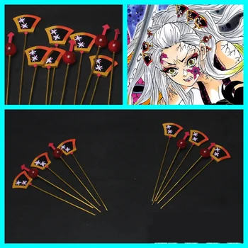 

Anime Demon Slayer: Kimetsu No Yaiba Daki Cosplay Headwear Hairpin Halloween Cosplay Costumes Accessories Props