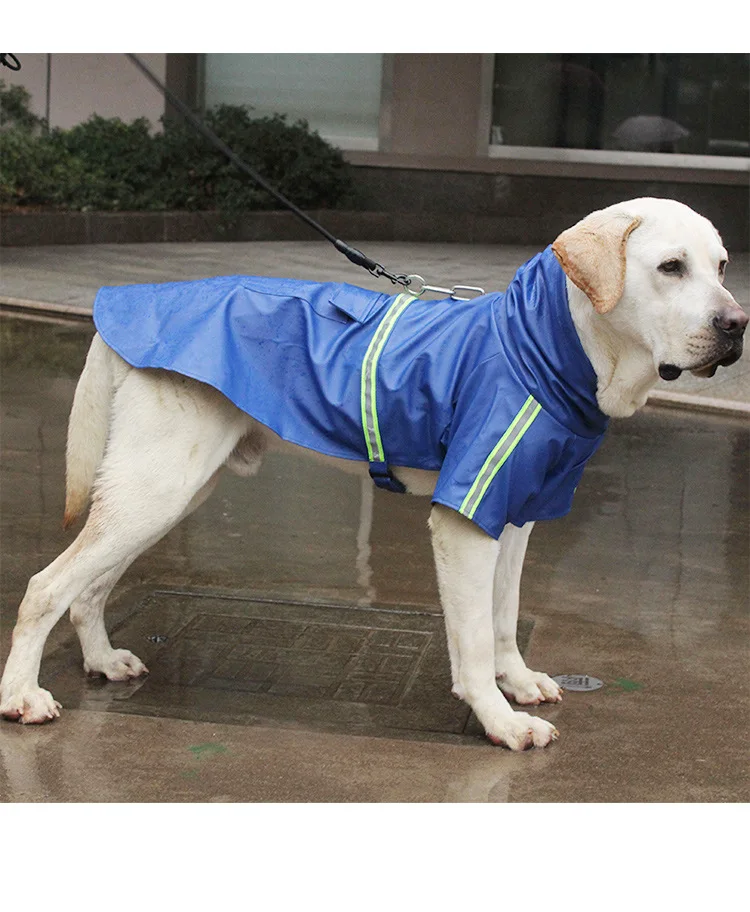 DogMEGA Reflective Dog Raincoat 5 Colors 8 Sizes