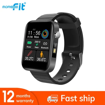 

morefit T68 T98 Thermometer Smart Watch Real-time Monitor Body Temperature Men Fitness Tracker 3MT Waterproof Heart Rate Monitor