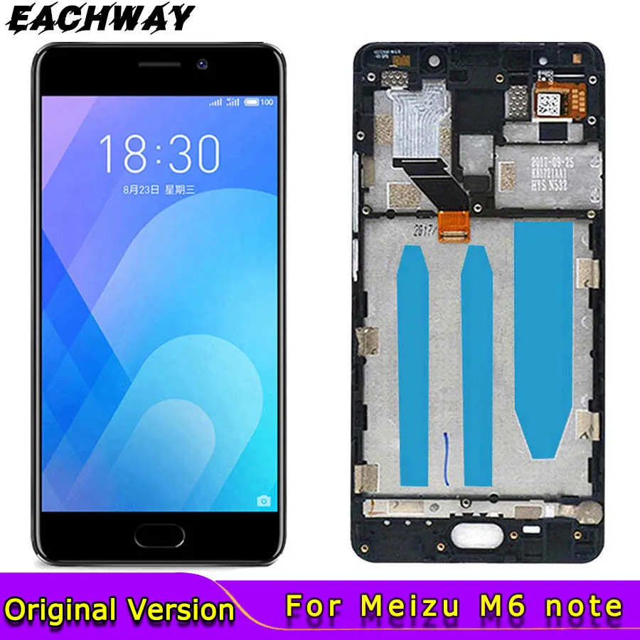 ЖК-дисплей Meizu M6 note кодирующий преобразователь сенсорного экрана в сборе