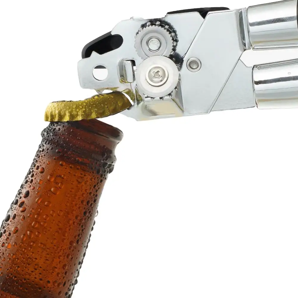 

Manual Can Opener Stainless Steel Jar Opener Smooth Edge Doublewhale Tin Opener with Lids off and Bottle Anti-slip Hand Grip