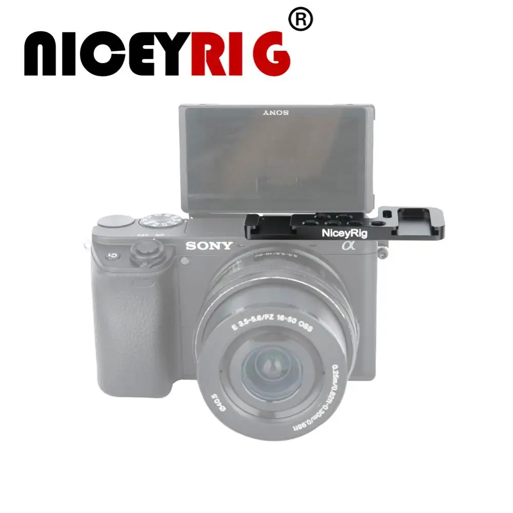 Пластина для установки холодного башмака NICEYRIG камеры Sony A6400 A6300 A6000 A6500|Клетки