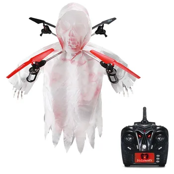 

1031 Skeleton four-axis aircraft lighting special effects roll Halloween atmosphere