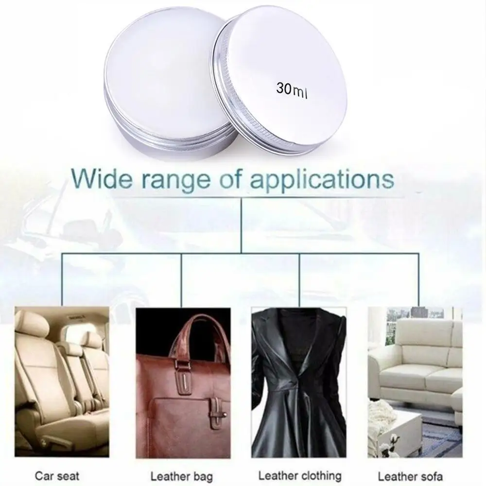 20Ml Leather Craft Repair Pure Mink Oil Cream Gel Car Seat Maintenance Shoes Bag Satchel Sofa Care Cleaner Polishing Recolor leather repair gel leather cleaning cream leather restorer