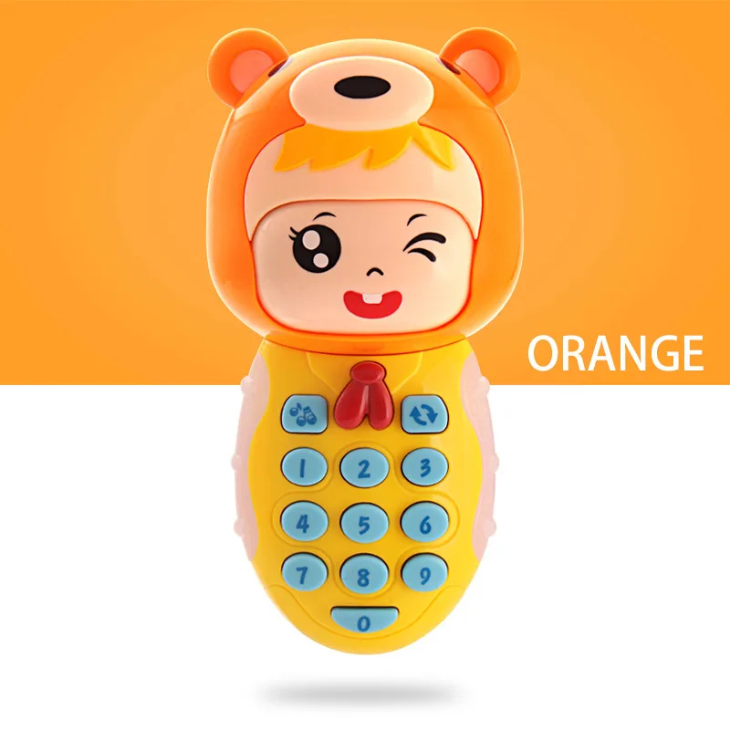 Youleen Baby игрушка мобильный телефон лицо-укус анти-слюнявчик мальчик девочка дети модель Обучающий телефон 0-лет