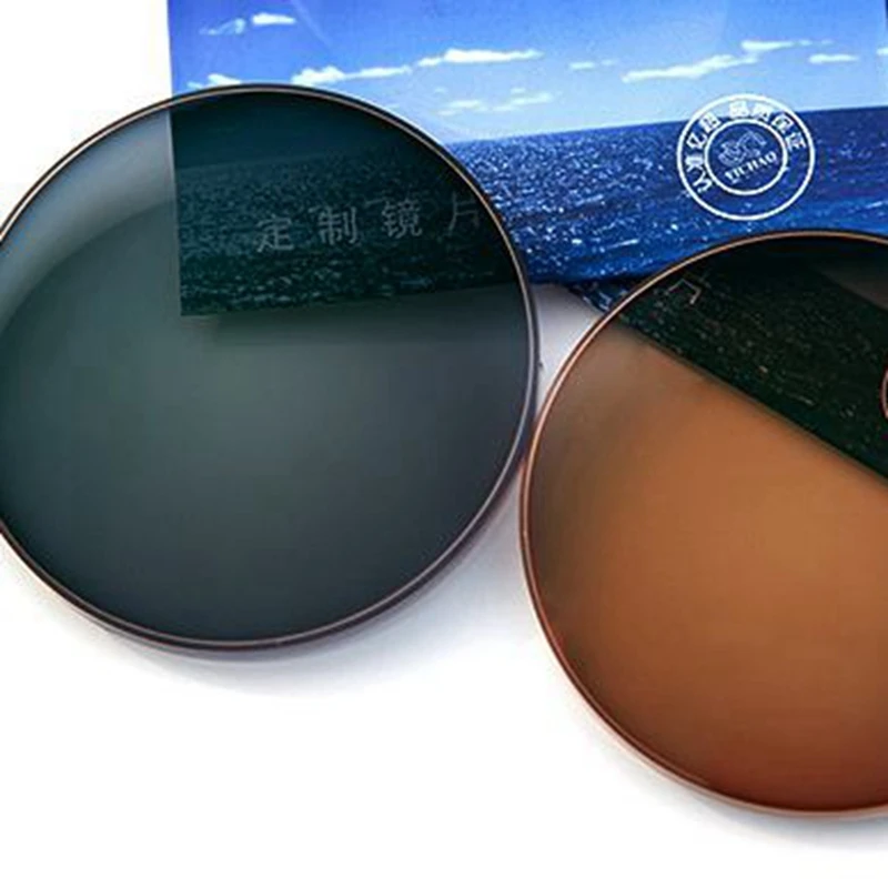LuckTime 1.56 Bifocal Photochromic Gray Progressive Lenses Multifocal Aspheric Resin Optical Prescription Eye Glasses Lenses