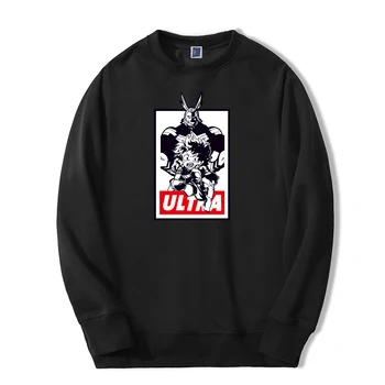 

Deku All Might Print Sweatshirts For Men No Hero Academia One For All Japan Anime Hoodie Casual High Quality harajuku Streetwear