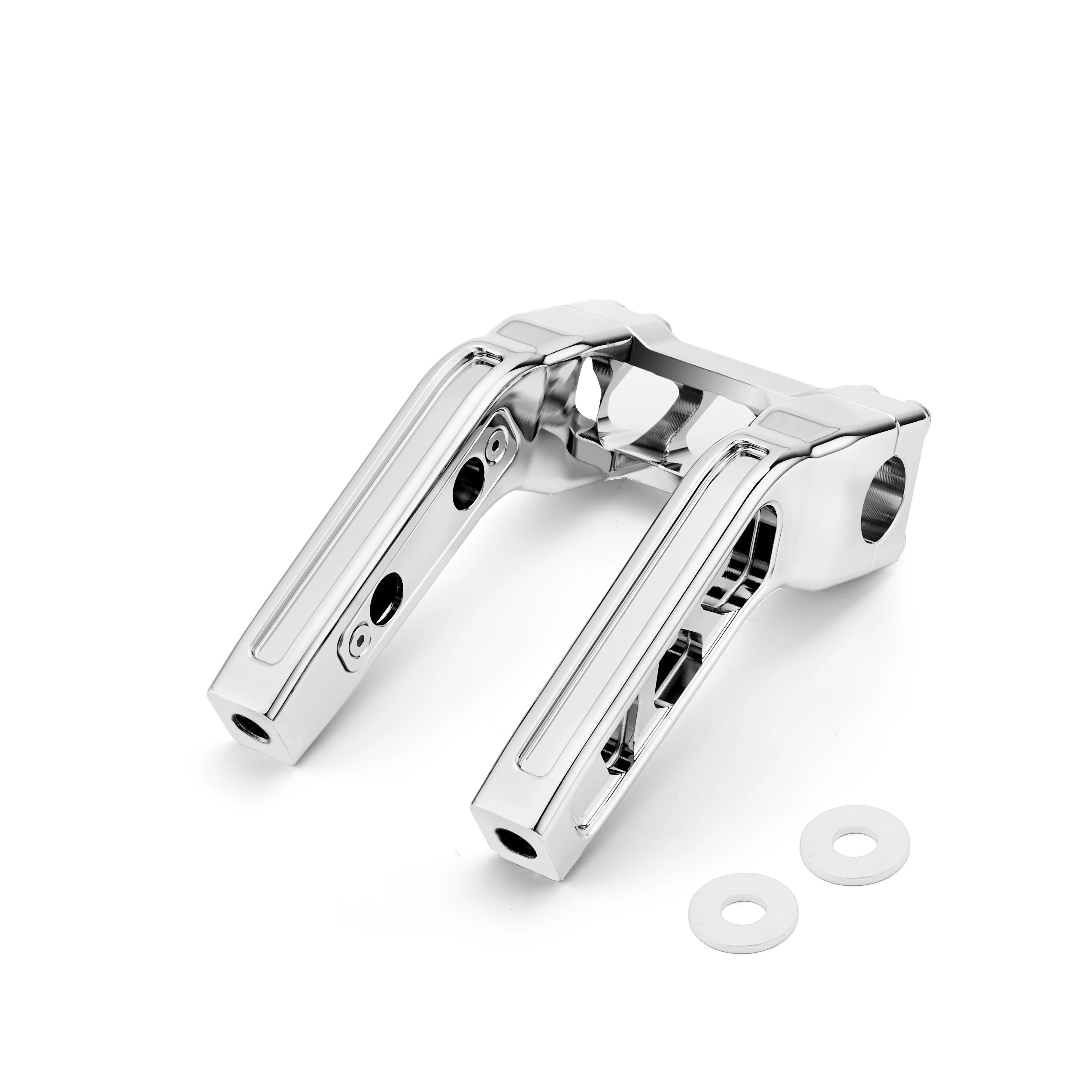 Handlebar Clamp Up To 6" Riser CNC For Harley Davidson Touring Road