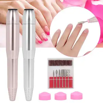 

100-240V 20000RPM Electric Nail Drill File Portable Professional Rechargeable Nail Drill Manicure Pedicure Nail Polishing Tools