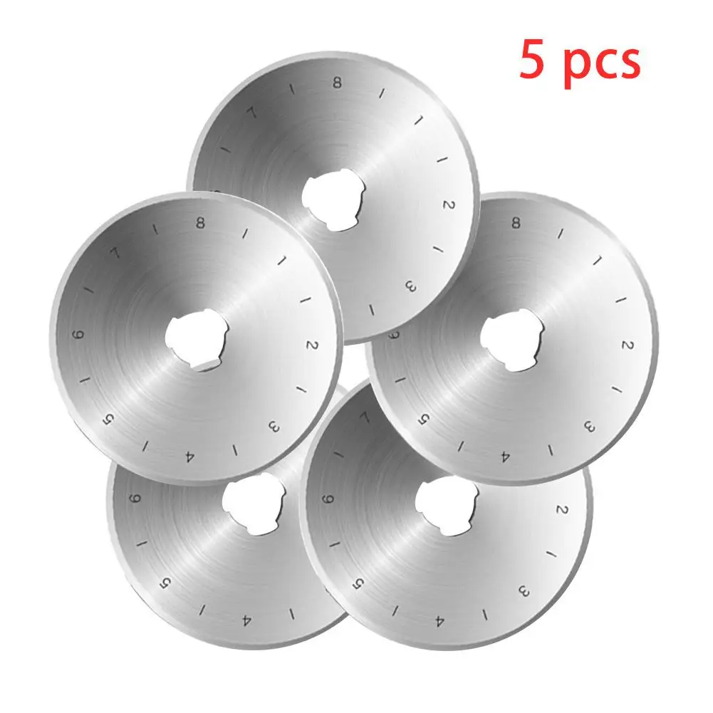 

New 45mm Leather Quilting Rotary Cutter Circular Accessories Fabric Paper Round Cut Blade For Patchwork HandCraft Cutter Tools