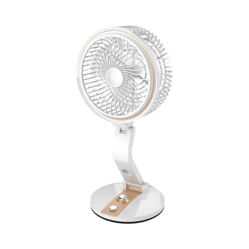 

Portable USB Fan flexible with LED light Speed Adjustable Cooler Fan Handy Desktop USB Cooling Fan