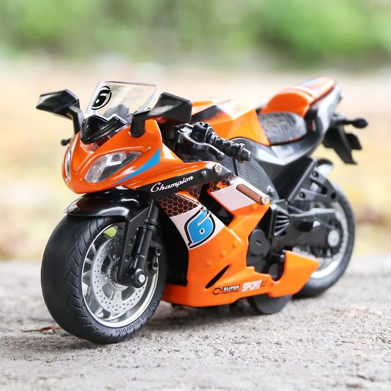 

Return Motorcycle Toy Model, Baby Sound and Light Children's Toy Racing