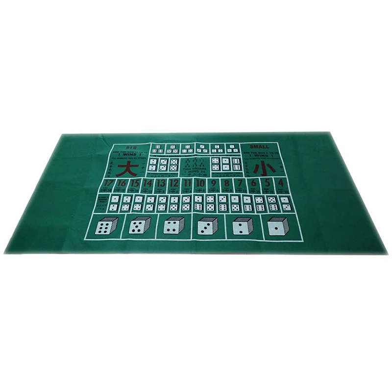 

180X90Cm Poker Table Cloth Texas Hold'Em Poker Layouts Tablecloth Felt 10 Players Poker Mat / Tapis Poker