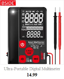 BSIDE Digital Multimeter 8000 High precision True RMS Auto Range Ammeter Voltmeter Smart Capacitor Temperature NCV Ohm Hz Tester