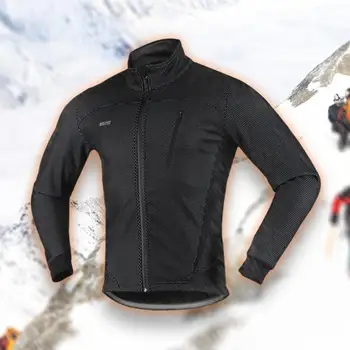 

2019New Winter Men's Outdoor Fleece Warm Windproof Bicycle Cycling Jacket