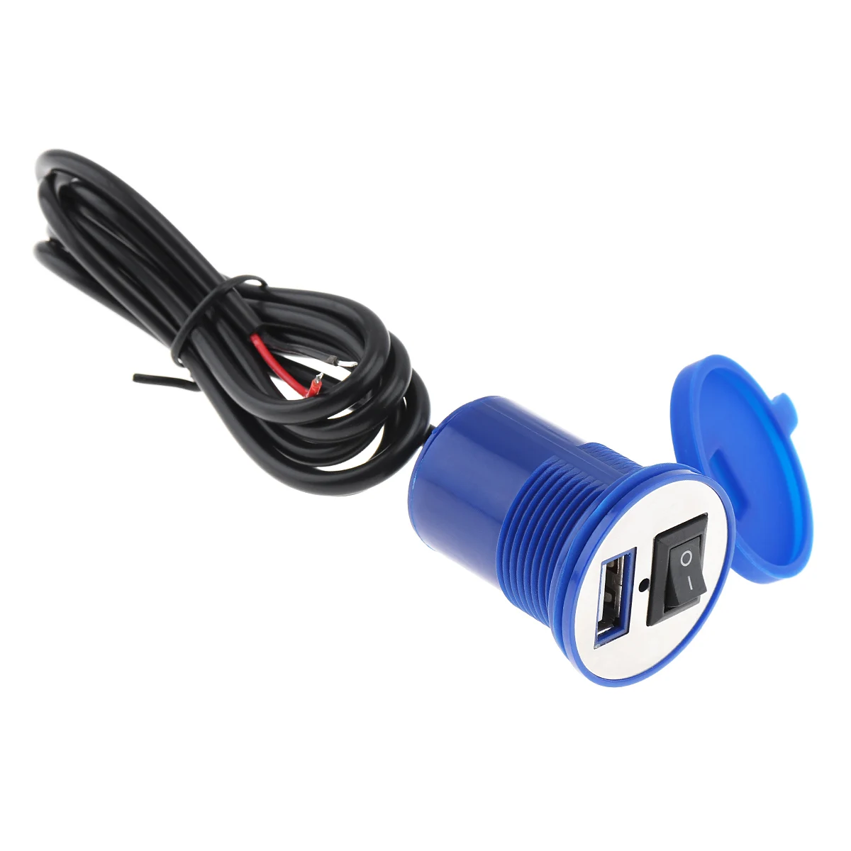 12V 2.1A водонепроницаемый мотоцикл Chager USB зарядное устройство для мобильного телефона с выключателем для кросс-велоспорта скутер электромобиль