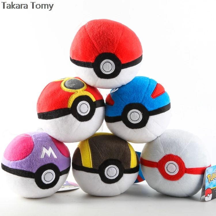 Аниме Покемон Животные мяч с забавным рисунком Пикачу Pokeballl плюшевый