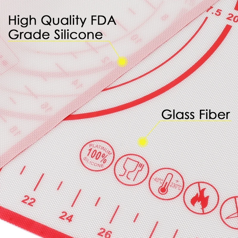 Многоразовый лист для выпечки прокатки теста коврик-подкладка для выпечки коврик кухонные принадлежности