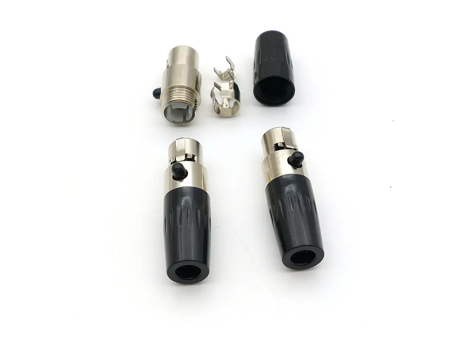 200 шт. TA4F Mini XLR 4pin Женский Аудио Микрофон авиационный адаптер