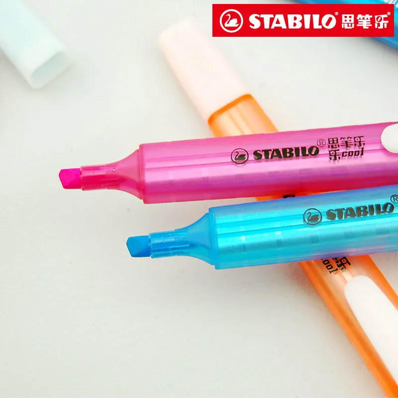 Stabilo Swing Cool Highlighter Pen Permanent Subrayadores Color Pastel  Markers Journal Supplies Surligneur Art Stationery