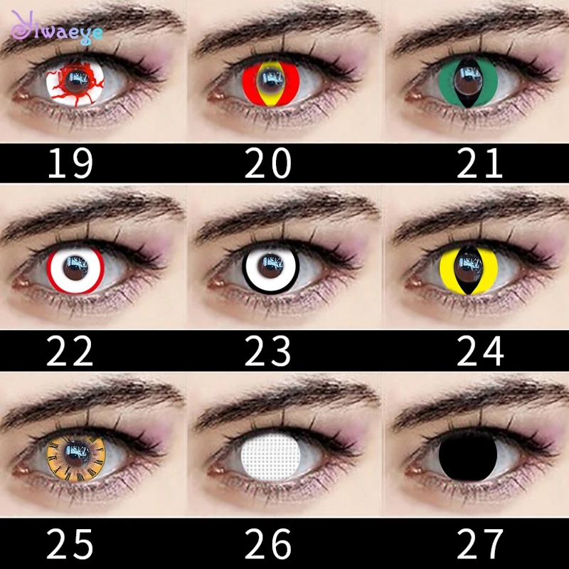 1pair=2pcs Cosplay Beautiful Big Pupil Lens For Eye Halloween Color Contact  Lenses Beauty Variety Cartoon Girl Decoration - Color Contact Lenses -  AliExpress
