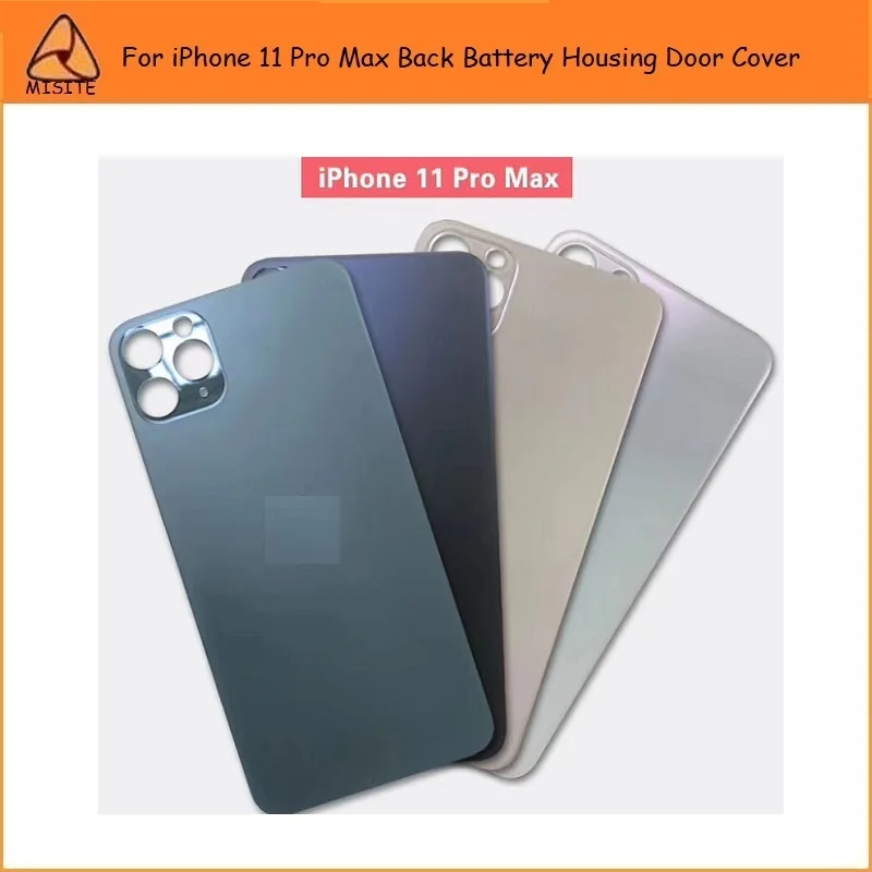 10 шт./лот, стеклянный корпус, задняя крышка для iPhone 11 Pro Max, задняя крышка для батареи, задний корпус, чехол для двери, замена