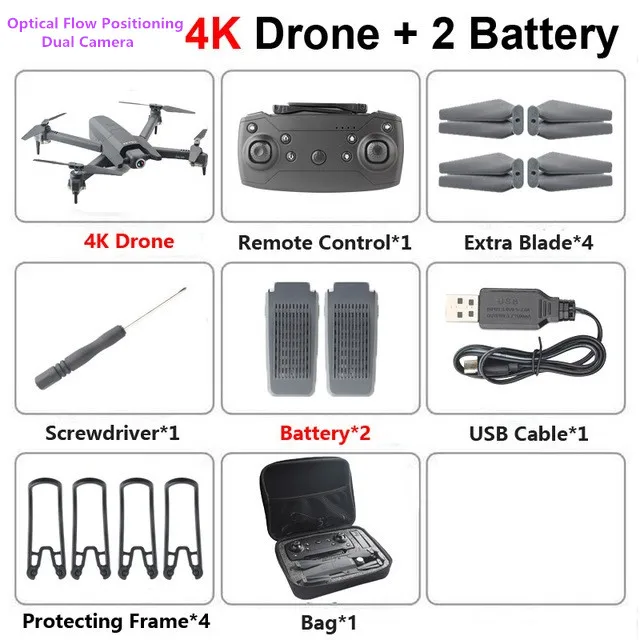 RC Quadcopter luxury NEW 4K HD Drone Optical Flow Positioning Wide Angle HD Dual Camera 1080P  WiFi FPV Drone RC Quadcopter Folding RC Drone remote control quadcopter with camera RC Quadcopter