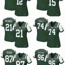 Stitiche Нью-Йорк, Джо наматх, Брэндон, Marshall, Маркус, Gilchrist, Darrelle, Revis, Eric Decker, Muhammad Wilkerson, женская футболка