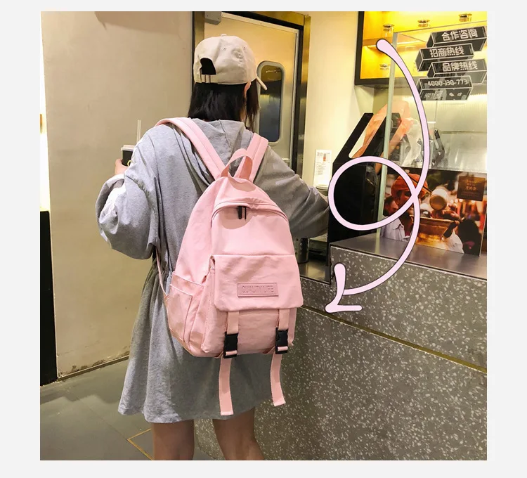 Холщовый школьный рюкзак школьный с буквенным принтом школьные сумки для девочек-подростков женские рюкзаки рюкзак для студентов Mochila Mujer
