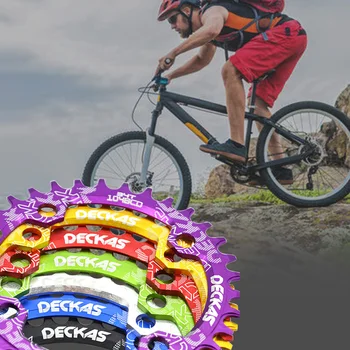 

104BCD Round Narrow Wide MTB Mountain Bicycle 32T 34T 36T 38T Crown Crankset Single Tooth Plate Parts 104 BCD
