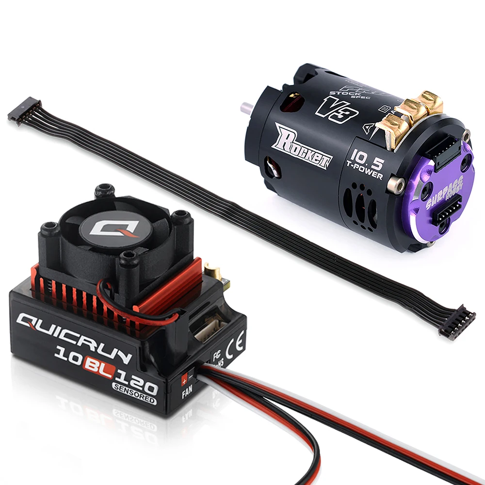 Hobbywing QUICRUN 10BL120 120A ESC w/Rocket 540 V3 4.5T 10.5