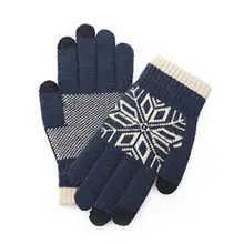 1 пара, зимние шерстяные вязаные теплые перчатки с сенсорным экраном, теплые толстые теплые мягкие удобные эластичные перчатки для женщин и мужчин