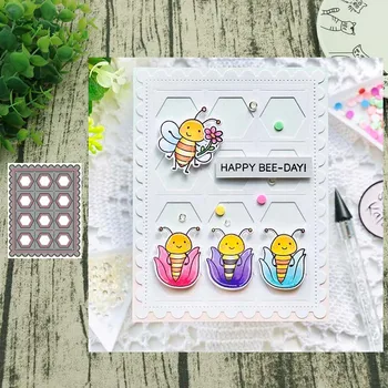 

Metal Cutting dies Honeycomb board cut Scrapbooking Paper Craft Handmade Card Punch Art Cutter Decorative