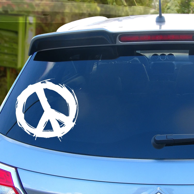 Calcomanías De Vinilo Con Signo De Paz Para Automóvil