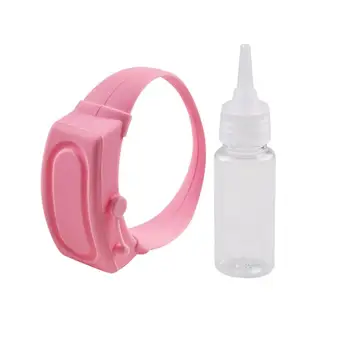 

Portable Silicone Wristband Refillable Bottles Gel Hand Sanitizer Bracelet Mosquito Repellent Split Bracelet Outdoor TSLM1