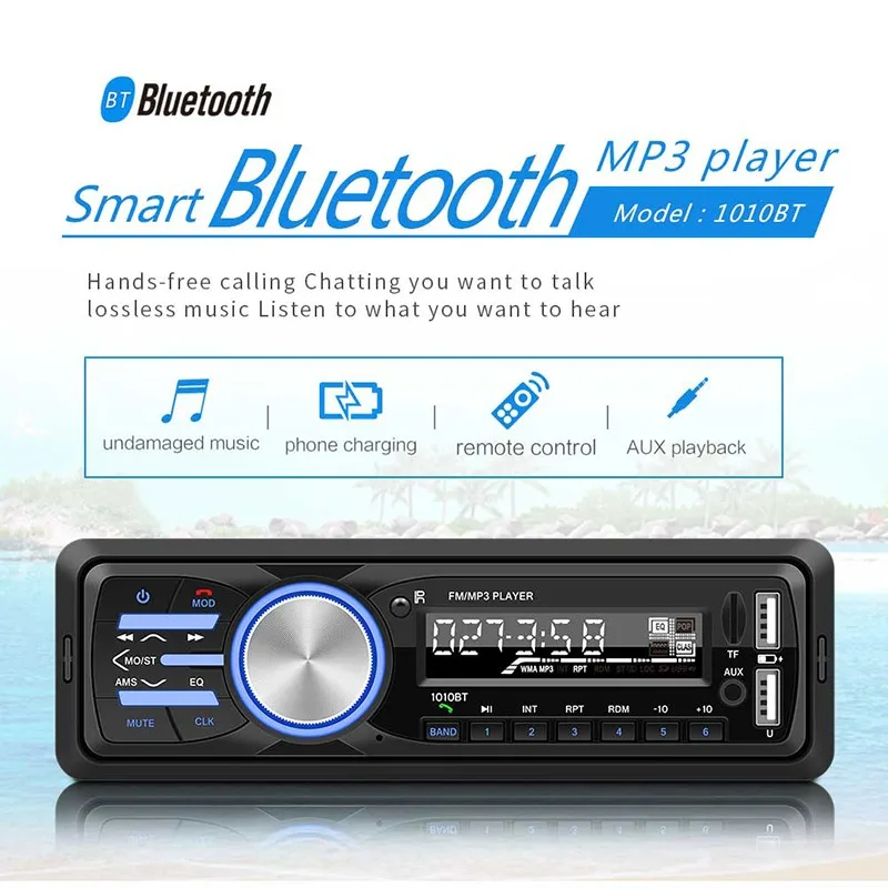 

Bluetooth Car Radios With Remote Control 1 Din Autoradio MP3 Player Car Stereo Radio Aux FM Receiver Quality Multimedia Player