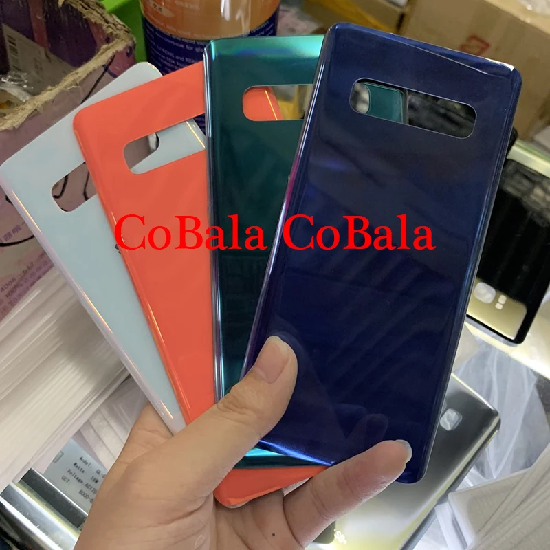 10 шт. цвет для samsung Galaxy S10 G973 G973F S10 Plus G975 G975F задняя крышка батарейного отсека стекло Корпус чехол задняя панель