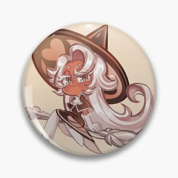 Мягкая Заколка-пуговица с рисунком печенья Run латте декоративный значок для