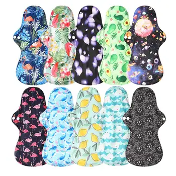 

DROPSHIPPING 13''Menstrual Pads for Night Use Reusable Menstrual Pads for Heavy Flow Breathable Women Cloth Pads Waterproof XL