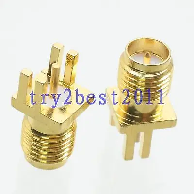 DHL/EMS шт разъем RP-SMA разъем контактный припой 0,8 мм~ 1,0 мм PCB клип edge mount straight-C1