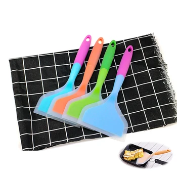 

Silicone Spatula Wide Mouth Pizza Shovel Steak Nonstick Pan Silicone Shovel for Turning Meat Pancakes Omelette and Tamagoyaki