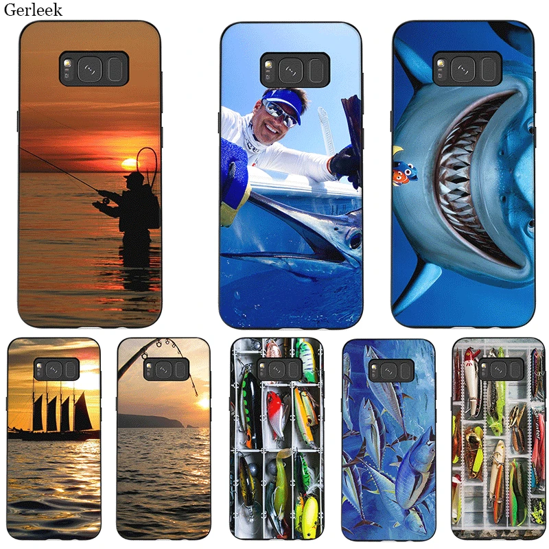 

Phone Case For Samsung J6 A70 A60 A50 A40 A30 A20 A10 A9 A8 A7 6 A5 A3 Cover Southern Blue Fish Fishing Lake Tackle Box Fishing