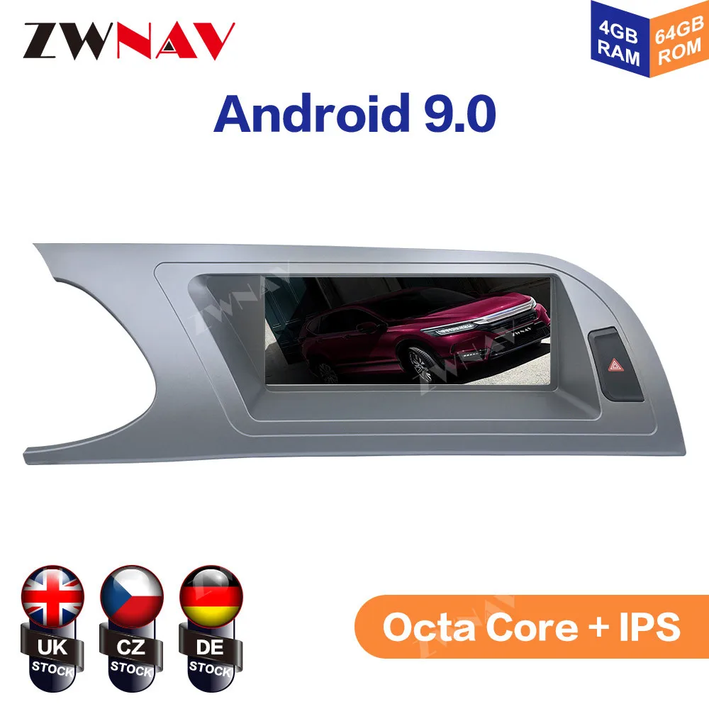 

Android 9 4+64G Carplay For Audi A4L 2009 2010 2011 2012 IPS HD Screen Radio Car Multimedia Player GPS Navigation Audio Video