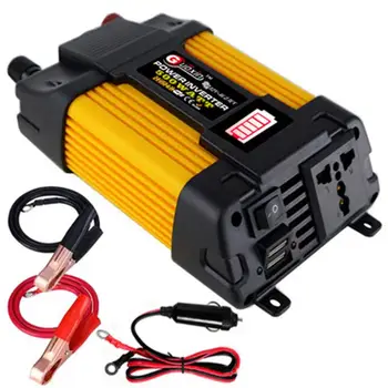 

Vehicle Conversion Inverter Led Display Dual Usb Car Conversion Inverter Fast Charging Full-Protection Silent Fan